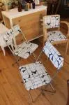 Paire de chaises pliantes 