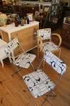 Paire de chaises pliantes 