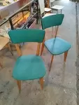 Paire de chaises vintage années 60 70 