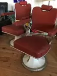 Paire de fauteuils de barbier