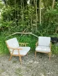 Paire de fauteuils Thonet Boomerang 