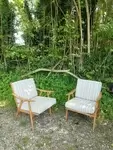 Paire de fauteuils Thonet Boomerang 