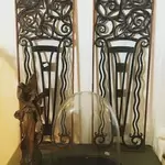 Paire de grilles de porte décoratives