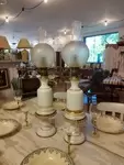 Paire de lampes à pétrole XIXe