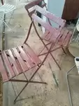 Paires de chaises pliantes jardin