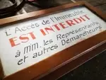 Panneau interdit aux démarcheurs