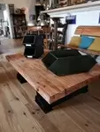 Pièce unique table basse 