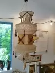 Plafonnier au crochet 70's
