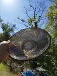 Plat verre fumé 70's 