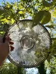 Plat verre fumé 70's 