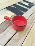 Poêlon rouge ancien