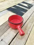 Poêlon rouge ancien