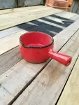 Poêlon rouge ancien