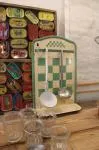 Porte louches égouttoir tôle émaillée ancien