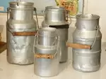 Pots à lait aluminium pur