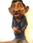 Sculpture en bois Serge Gainsbourg