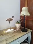 Sculpture oiseau bois flotté et bois