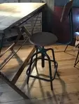Table à dessin ancienne et son tabouret