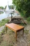 Table années 50 bois clair