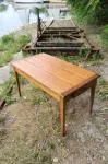 Table années 50 bois clair