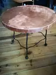 Table basse en cuivre 