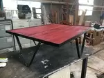 Table basse metal et bois