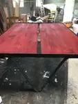 Table basse metal et bois