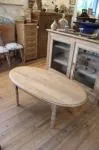 Table basse ovale 