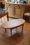Table basse ovale 
