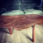 Table basse vintage en orme 