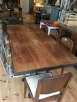 table bois et métal