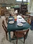 Table de ferme verte