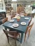 Table de ferme verte