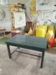 Table de ferme verte