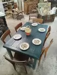 Table de ferme verte
