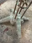 Table de jardin en fer forgé art déco