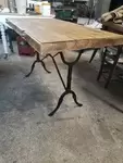 Table fer forgé et bois