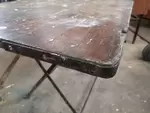 Table meuble de métiers fer forgé riveté