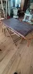 Table pliante en bambou années 60 