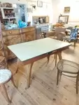 Table vintage années 60 artisanat français