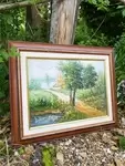 Tableau ancien peinture huile