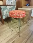 Tabouret 60s 70s relooké