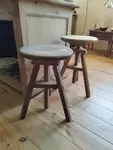 Tabouret à vis bois 