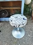 Tabouret tulipe chrome