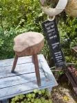 Tabouret vacher ancien 50's