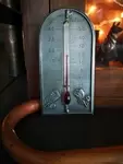 Thermomètre en étain