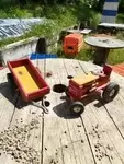 Tracteur et remorque Dejou 