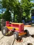 Tracteur et remorque Dejou 