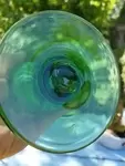 Vase en verre bullé signé Biot