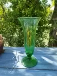 Vase en verre bullé signé Biot
